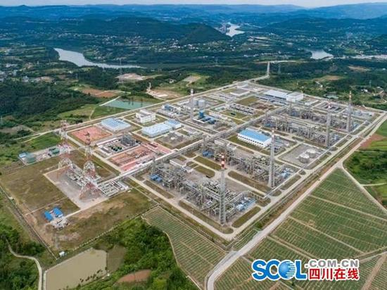 中國石化元壩氣田投產5年 累產天然氣160億立方米